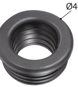 MORSETTO Ø 46 IN GOMMA NERA Øi.40 mm