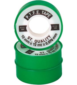 NASTRO TEFLON PTFE PER TENUTA FILETTI H.25 mm x 12 mt.