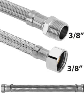 FLESSIBILE IN ACCIAIO INOX M3/8" X 3/8"F 60 cm