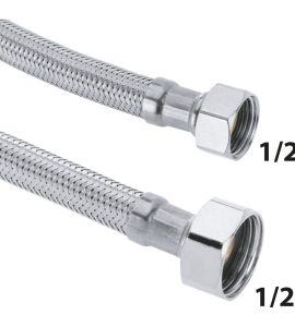 FLESSIBILE IN ACCIAIO INOX F1/2" X 1/2"F 60 cm
