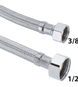 FLESSIBILE IN ACCIAIO INOX F1/2" X 3/8"F 60 cm