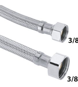 FLESSIBILE IN ACCIAIO INOX F3/8" X 3/8"F 60 cm