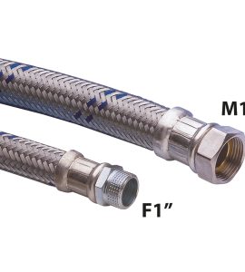 FLESSIBILE ANTIVIBRANTE M/F 1" IN ACCIAIO ZINCATO cm 100 - DN25