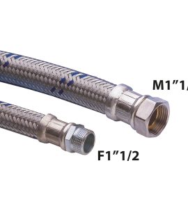FLESSIBILE ANTIVIBRANTE M/F 1"1/2 IN ACCIAIO ZINCATO cm 60 - DN40