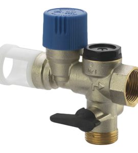 GRUPPO DI SICUREZZA CON SCARICO DIRITTO 3/4" Ottone