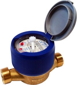 CONTATORE ACQUA A QUADRANTE ASCIUTTO CON 5 RULLI USF/20 - 3/4"