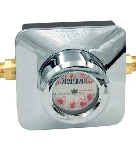 CONTATORE ACQUA CON QUADRANTE ASCIUTTO "OBLO PLUS" DA ARREDO 1/2" Incasso