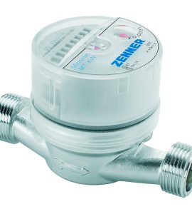 CONTATORE ACQUA CON QUADRANTE ASCIUTTO A 8 RULLI COMPLETO DI CODOLI 3/4"