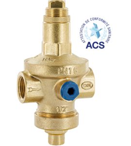 RIDUTTORE DI PRESSIONE ACQUA A MEMBRANA PN 16 "RIO EXPORT" CON SEDE ACCIAIO INOX 1" FF