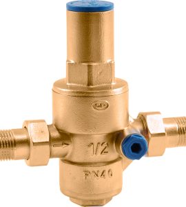 RIDUTTORE DI PRESSIONE A MEMBRANA PN 40 TEUTON CON FILTRO E SEDE IN ACCIAIO INOX 1"1/4 codoli M