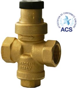 RIDUTTORE DI PRESSIONE ACQUA A PISTONE "MINIBRASS" PN16 3/4" FF - DN20
