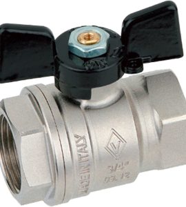 VALVOLA A SFERA PASSAGGIO TOTALE F/F FARFALLA ALLUMINIO BUGATTI 1" DN25 - PN30