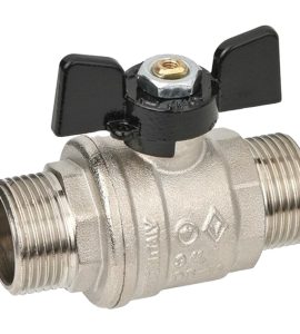 VALVOLA A SFERA PASSAGGIO TOTALE M/M FARFALLA ALLUMINIO BUGATTI 1" DN25 - PN40