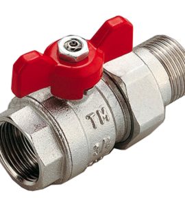 VALVOLA A SFERA PASSAGGIO TOTALE PER COLLETTORI CON BOCCHETTONE TM 1"1/4 - PN25