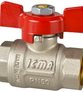 VALVOLA A SFERA F/F A PASSAGGIO TOTALE CON FARFALLA IN ALLUMINIO ICMA 1"1/4 - PN30