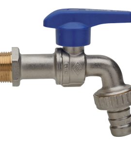 RUBINETTO PORTAGOMMA A SFERA ANTIGELO "FLY" IN OTTONE 1" - PN25