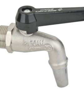 RUBINETTO A SFERA RIEMPIBOTTIGLIA PER BOTTI IN CEMENTO E VETRORESINA BUGATTI 3/4"