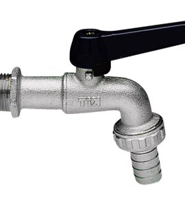 RUBINETTO PORTAGOMMA A SFERA LEGGERO "EKO KIT" CON LEVA IN ALLUMINIO 1/2"