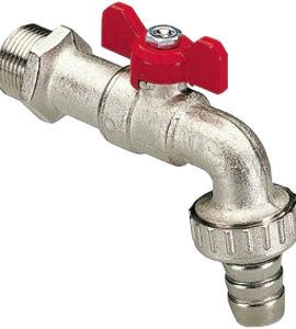 RUBINETTO PORTAGOMMA "EOLO" LEVA A FARFALLA TIEMME 1/2" - PN16