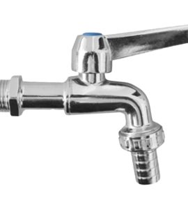 RUBINETTO PORTAGOMMA A SFERA "EKOLUX" CROMATO LUCIDO 1/2"