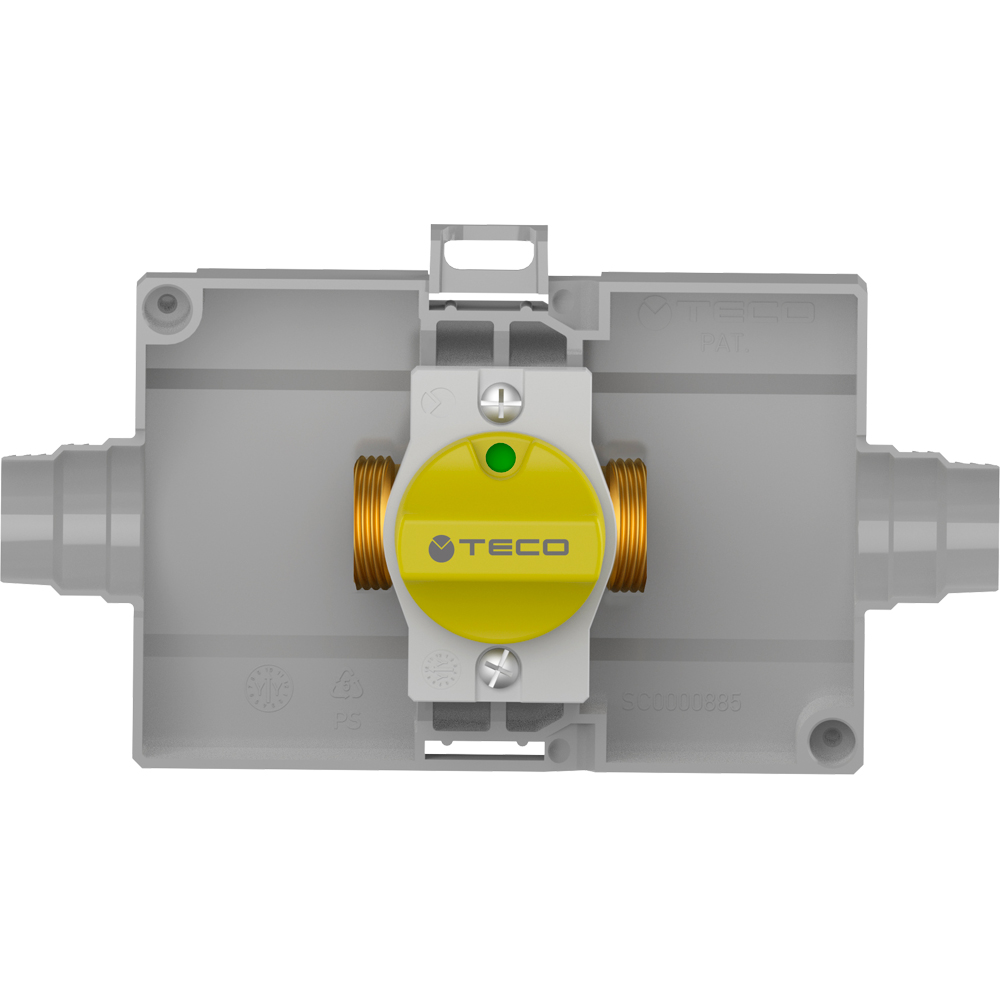 - RUBINETTO DI INTERCETTAZIONE GAS DA INCASSO DIRITTO K2.0 TECO 3/4" - DN15