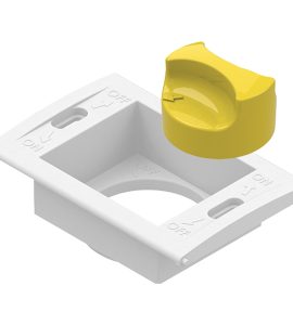 KIT DI SUPPORTO PORTINA CON MANOPOLA PER VALVOLA DA INCASSO "GASLOCK" -