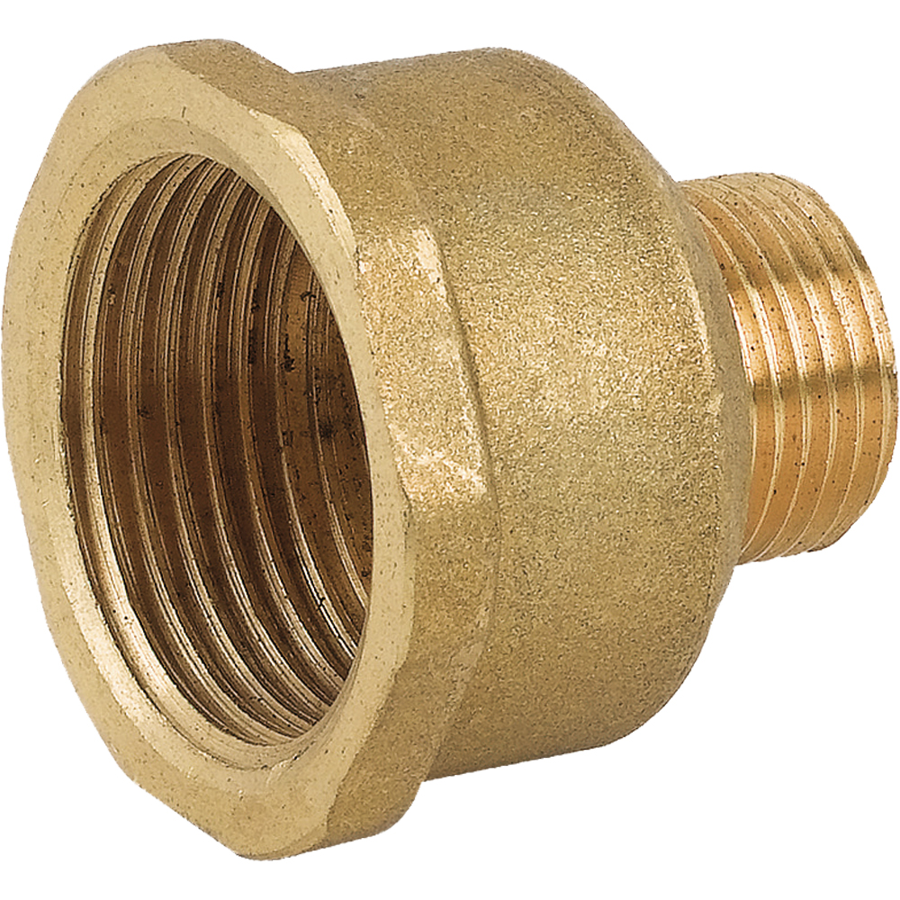 - PROLUNGA RIDOTTA FEMMINA/MASCHIO IN OTTONE GIALLO 1"1/4 x 1"