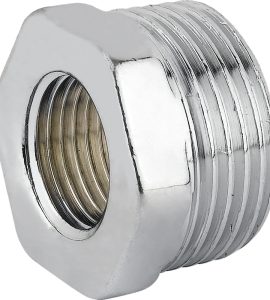 RIDUZIONE MASCHIO/FEMMINA IN OTTONE CROMATO 1"M x 3/4"F