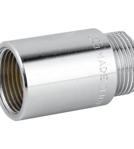 PROLUNGA MASCHIO/FEMMINA IN OTTONE CROMATO 3/4" x L.30 mm