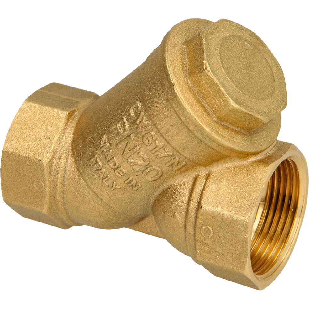 - FILTRO A Y FEMMINA/FEMMINA IN OTTONE GIALLO TIEMME 4" DN100 - PN16