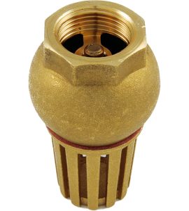 VALVOLA DI FONDO IN OTTONE "GLOB" FEMMINA CON OTTURATORE SENZA MOLLA 4" - PN6