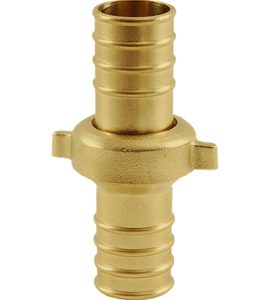 RACCORDO PORTAGOMMA/PORTAGOMMA 3 PEZZI IN OTTONE GIALLO "EXCELSIOR" Ø50 mm
