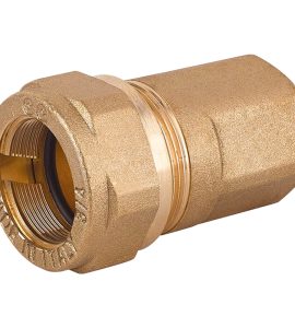 RACCORDO A COMPRESSIONE DIRITTO FEMMINA "FER-BLOCK" PER TUBI DI ACCIAIO TIEMME 2"