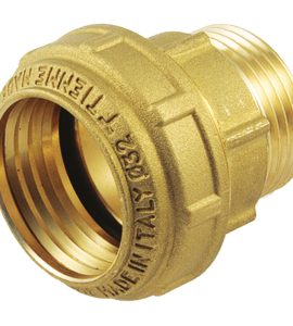 RACCORDO DRITTO MASCHIO PER TUBO POLIETILENE PN 25 TIEMME 63x2"