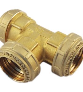 TEE PER TUBO POLIETILENE PN 25 TIEMME 63x63x63