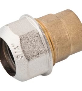 RACCORDO DIRITTO FEMMINA DI GIUNZIONE TUBO POLIETILENE-FERRO 3/4" x Ø25 mm