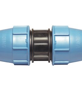 MANICOTTO DOPPIO A COMPRESSIONE PER ACCOPPIAMENTO TUBO POLIETILENE UNIDELTA Ø90x90 - PN16