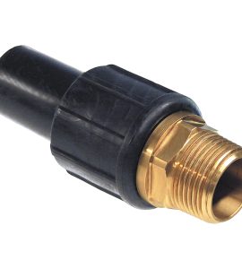 GIUNTO DI TRANSIZIONE OTTONE-PE FILETTATO MASCHIO PER ACQUA E GAS UNIDELTA Ø63 x 2"M