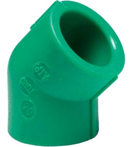 GOMITO A 45° FEMMINA/FEMMINA IN PPR VERDE PN25 Ø32x32 mm