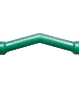 SORPASSO CON TERMINALI FEMMINA/FEMMINA IN PPR VERDE PN25 Ø25x25 - L.210 mm