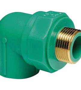 GOMITO A 90° FILETTATO MASCHIO IN PPR VERDE PN25 Ø32 x 1"M