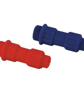TAPPO PROVA IMPIANTI DOPPIO 3/4" x 1/2" Rosso