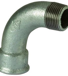 CURVA A 90° MASCHIO/FEMMINA IN GHISA ZINCATA 4"