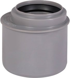 RIDUZIONE A TAMPONE ECCENTRICA A INNESTO "BAMPLAST" F.Ø90 x M.Ø110 - L.81 mm