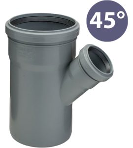 BRAGA RIDOTTA 45° A INNESTO Ø160 x Ø125 - L.283 mm