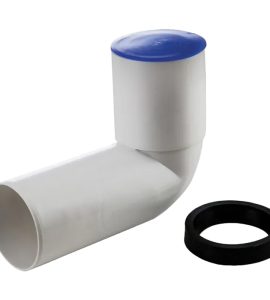 CURVA WC 90° PROLUNGATA A INNESTO Ø110