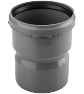 RIDUZIONE A INNESTO DI PASSAGGIO PVC-PP MØ110 x FØ125 - H.70 mm