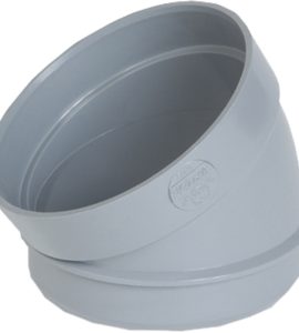 CURVA A GOMITO 30° IN PVC "ME" AD INCOLLAGGIO MASCHIO/FEMMINA Ø100 mm