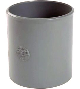 MANICOTTO CON BATTENTE AD INCOLLAGGIO IN PVC NICOLL Ø100 mm