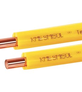 TUBO RAME RIVESTITO "SMISOL TEKGAS" IN ROTOLO Ø22 x 1 mm